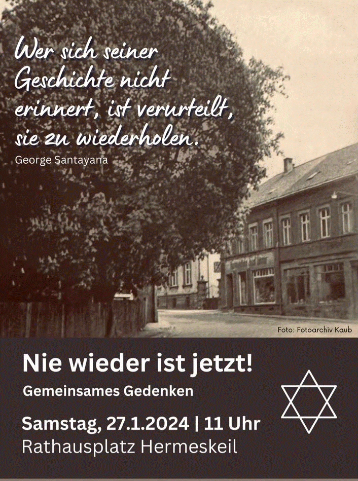 Gedenken am Internationalen Holocaust-Gedenktag